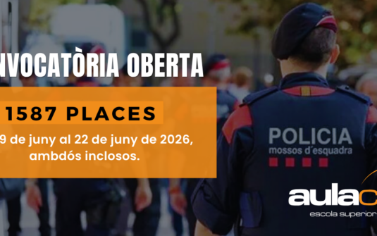 Nova convocatòria Mossos 2026: 1.587 places obertes