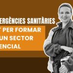 Tècnic en Emergències Sanitàries amb uniforme, en una creativitat d’AulaCat sobre una professió essencial.